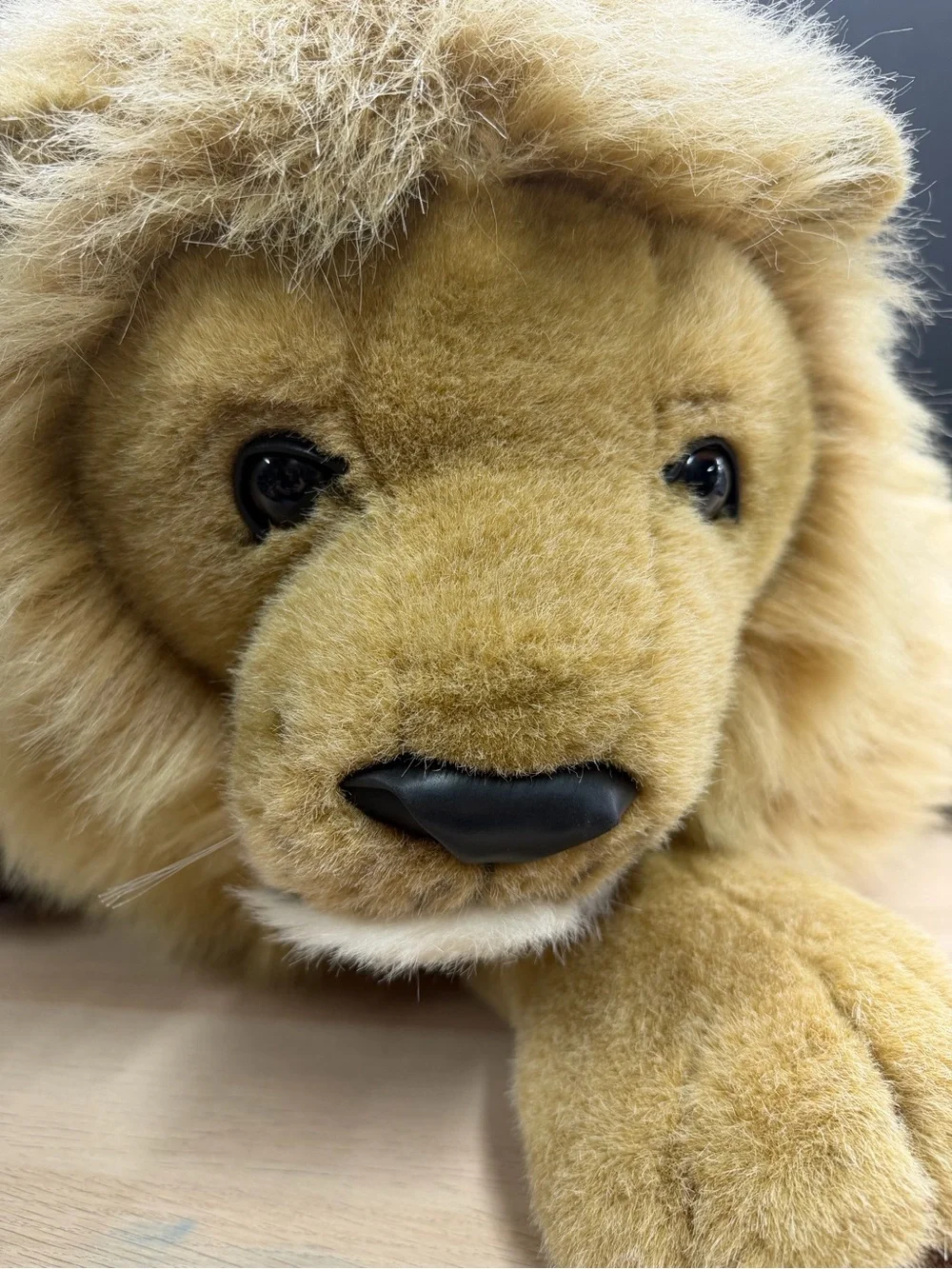 Vintage Douglas Cuddle Plush Lion RARE Animal jumbo Giant 46” Paw-Tail Tip HUGE